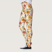Leggings Cadeau d'anniversaire | Composition florale vibran (Gauche)
