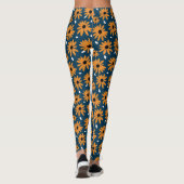 Leggings Cadeau d'anniversaire | Orange Daisy Seamless (Dos)