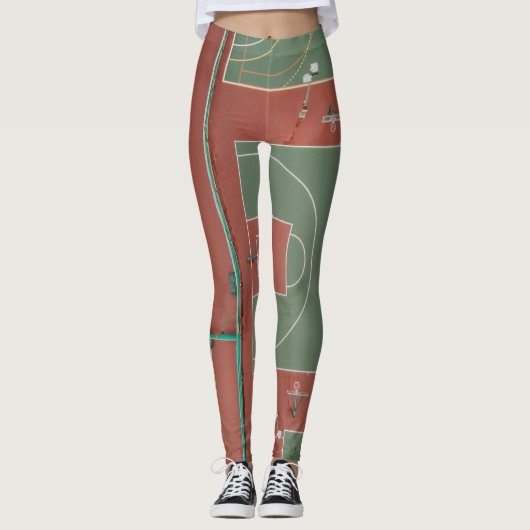 Leggings Cadeau de basket-ball cool (Devant)