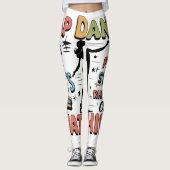 Leggings Cadeau de conception rétro de danse tap pour danse (Devant)