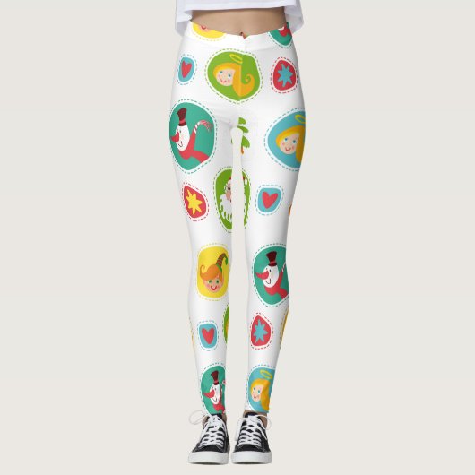 Leggings cadeau de noël (Devant)