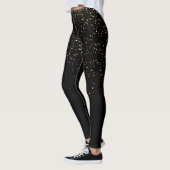 Leggings Cadeau Moderne Or Et Parties scintillant Noire Éti (Gauche)