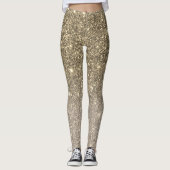 Leggings Cadeau moderne Parties scintillant or étincelles (Devant)