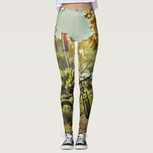 Leggings Cadeau Vélo Lover Peinture à vélo