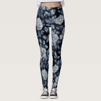 Leggings Cadeaux à thème de gardenias de jardin cardio arge