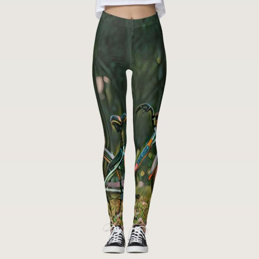 Leggings Cadeaux cyclables vintages (Devant)