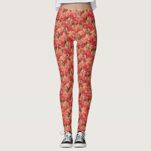 Leggings Cadeaux de charme de pêche de yoga d'œillet pour g