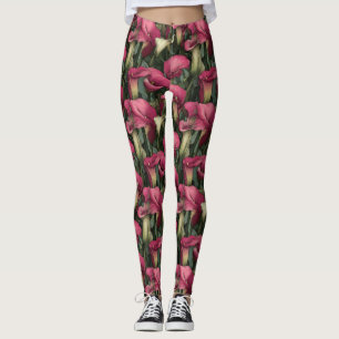 Leggings Cadeaux de demoiselle d'honneur pétale de lys d'ap