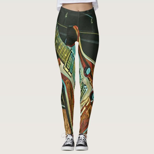 Leggings Cadeaux pour guitariste (Devant)