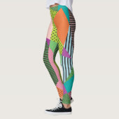 Leggings Cadre créatif Memphis Design moderne (Gauche)