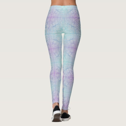 Leggings Cadre déformé 01,w BG blanc (Dos)
