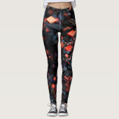 Leggings Cadre Isomètre (noir) (Devant)