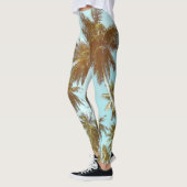 Leggings Cadre tropical : Palmiers Abstraits (Gauche)