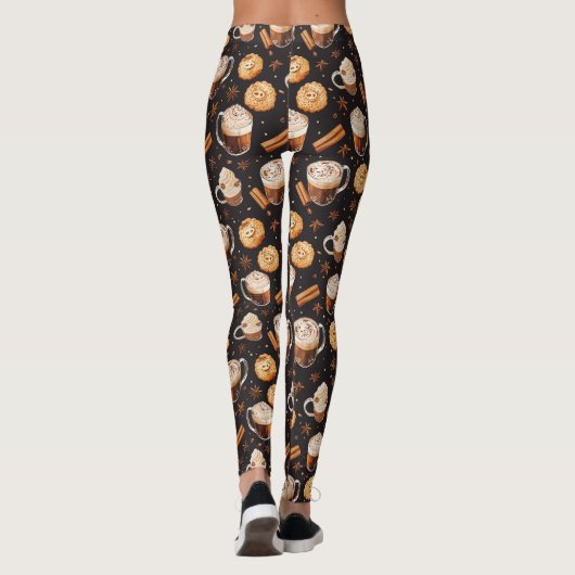 Leggings Café chocolat et biscuits (Dos)