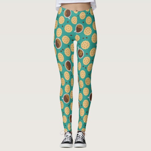Leggings Café et cookies (Devant)
