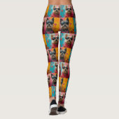 Leggings Cairn Terrier avec coeur Roses Saint Valentin (Dos)