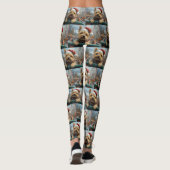 Leggings Cairn Terrier Dog Roller Dessous de verre Noël (Dos)
