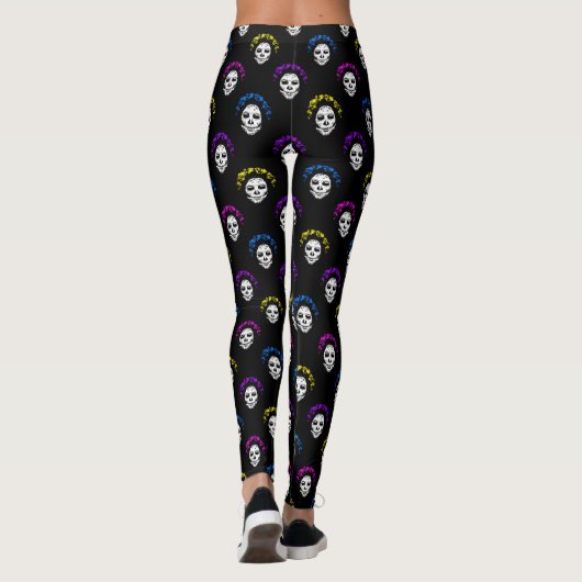 Leggings Calavera Skuls Pop Art Style (Dos)