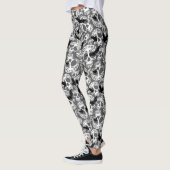 Leggings Calaveras décoratives Halloween (Gauche)