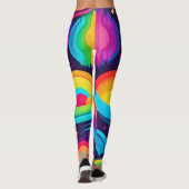 Leggings Caléidoscope cosmique (Dos)