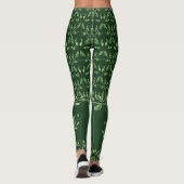Leggings Calico Cat In Jade Plante (Dos)