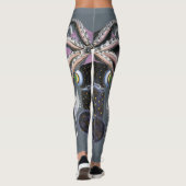 Leggings Calmar géant vintage ou poulpe, animal marin (Dos)