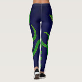 Leggings Calmar vert à la mode frais dans l'océan bleu (Dos)