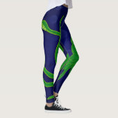 Leggings Calmar vert à la mode frais dans l'océan bleu (Droite)