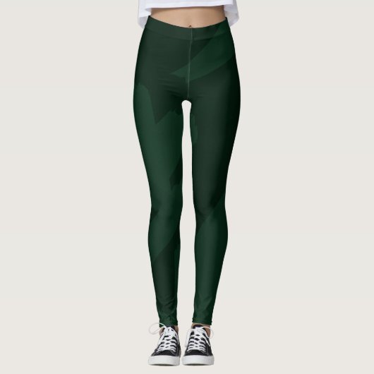 Leggings Caméléon mignon vert (Devant)