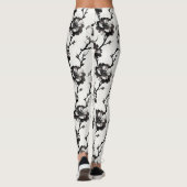 Leggings Camélias de style japonais (Dos)