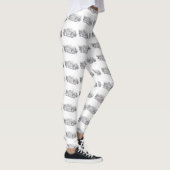 Leggings camion feu tirant noir blanc gris (Droite)