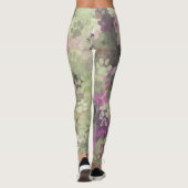 Leggings Camion rose et vert paw (Dos)