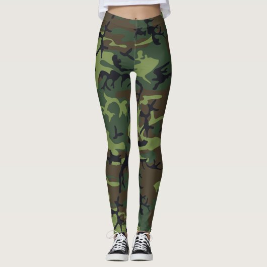 Leggings Camion Woodland personnalisé (Devant)