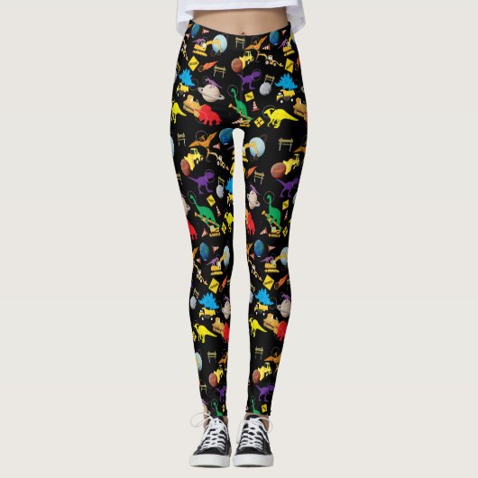 Leggings Camions de construction Astronaut Dinosaures dans  (Devant)