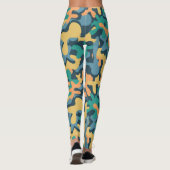 Leggings Camo à signature arc-en-ciel muet (Dos)