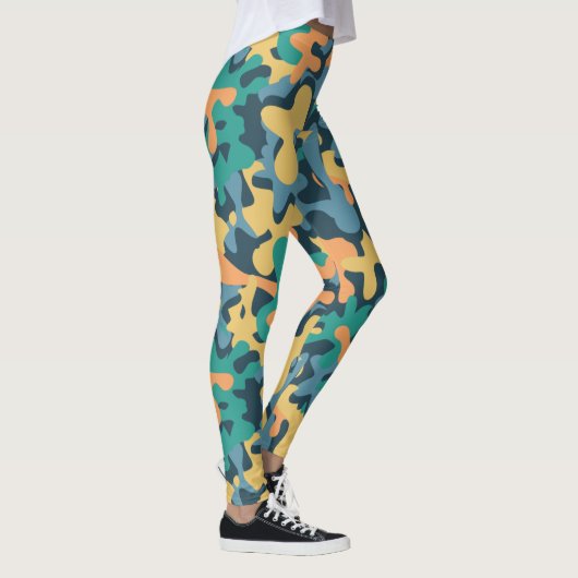 Leggings Camo à signature arc-en-ciel muet (Droite)