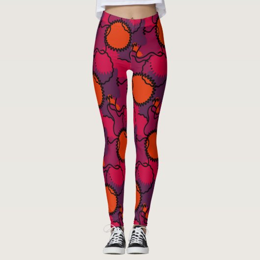 Leggings Camo Abstrait (Devant)