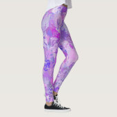 Leggings Camo Abstrait tendance rose violet bleu (Droite)