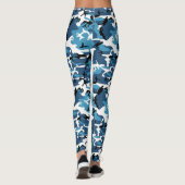 Leggings Camo bleu (Dos)