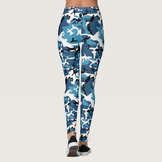 Leggings Camo bleu (Dos)