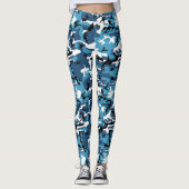 Leggings Camo bleu (Devant)