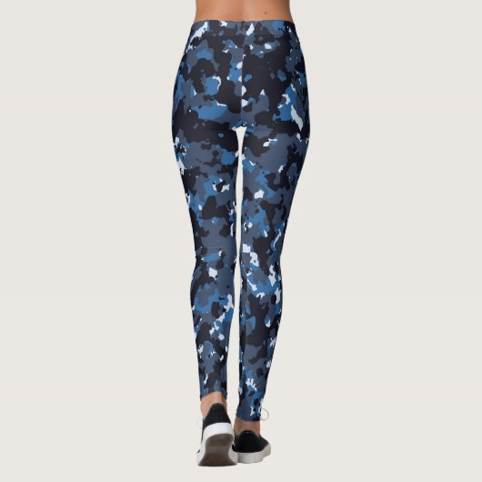 Leggings camo bleu (Dos)