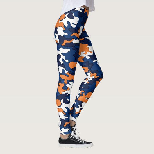 Leggings Camo bleu et orange (Droite)