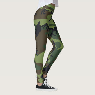 Leggings Camo Brown Motif Camouflé rustique tendance