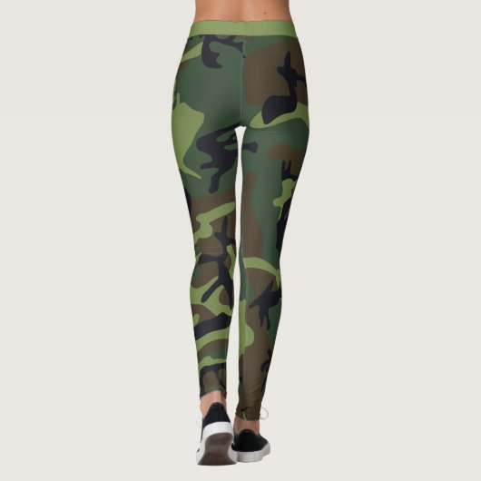 Leggings Camo Brown Motif Camouflé rustique tendance (Dos)