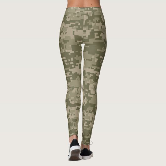 Leggings Camo | Camouflage Pixel Vert (Dos)