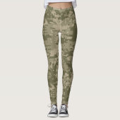 Leggings Camo | Camouflage Pixel Vert (Devant)