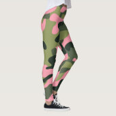 Leggings Camo camouflage vert et rose Armée (Droite)