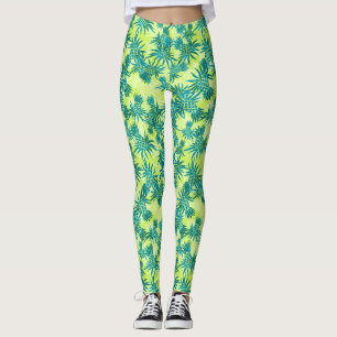 Leggings Camo d'ananas Hawaiian Tropical