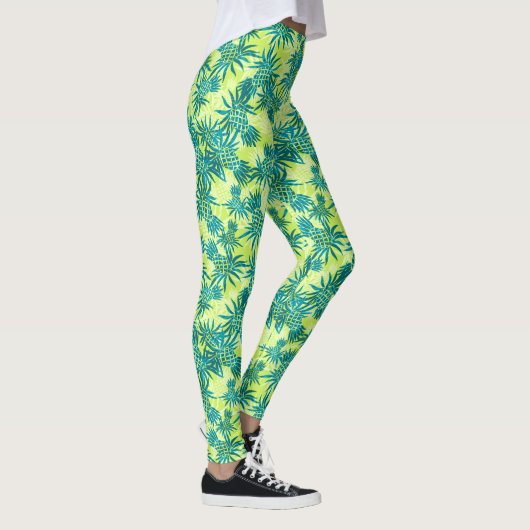 Leggings Camo d'ananas Hawaiian Tropical (Droite)